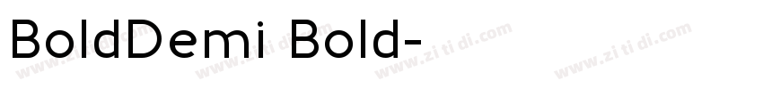 BoldDemi Bold字体转换